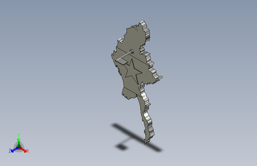 N003415-缅甸（Burma）地图.3D模型”