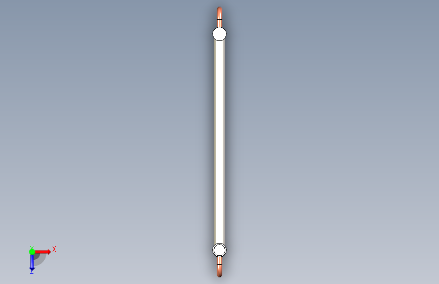 N003555-双管换热器” 俯视图