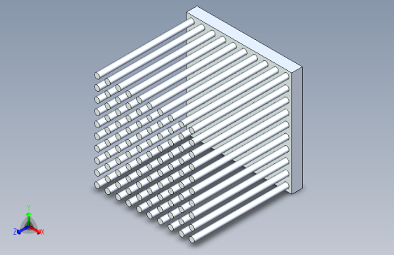 N003959-50x50mm管状散热片散热器”