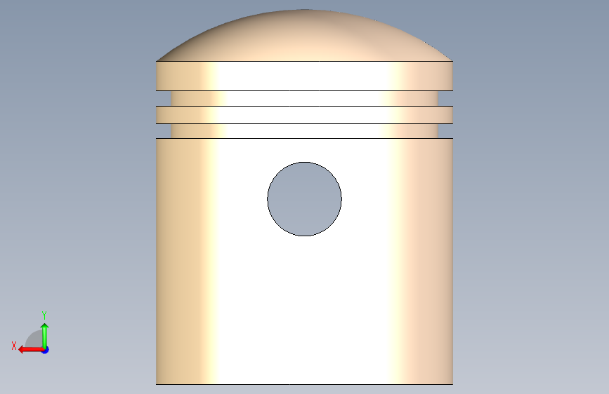 N004295-SolidWorks教程:设计活塞(初学者的分步指南) 背面视图