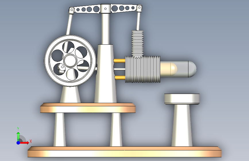 N004319-Tealight+Candle+Drive+Stirling引擎 正面视图