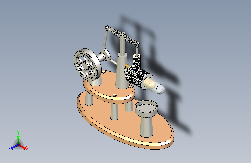 N004319-Tealight+Candle+Drive+Stirling引擎 主视图