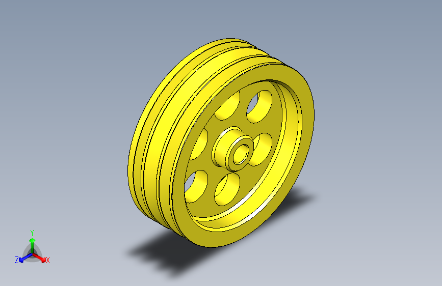 N004334-Triple_Groove_V_Belt_Pulley_（Solid+Works模型）”