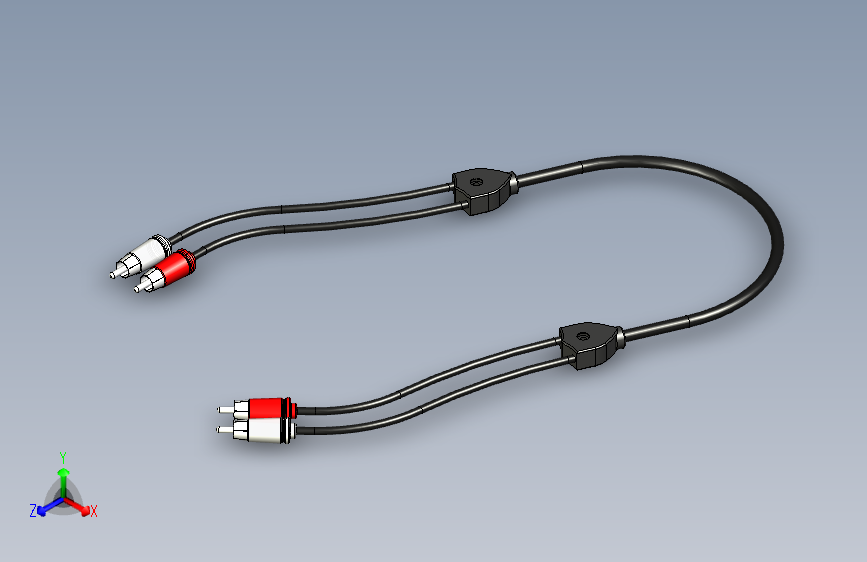 N004360-WWX-RCA-2信道1.5FT电缆”