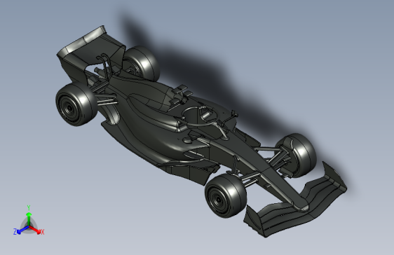 一款F1赛车的3D模型