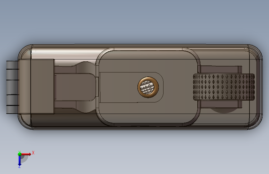 Zippo打火机简易模型 俯视图