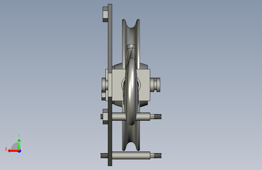 N005267-起重机吊钩组件_Creo+Parametric+11.0” 背面视图
