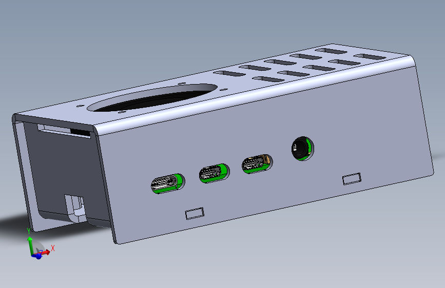 N007927-Raspbery Pi 4钣金盒