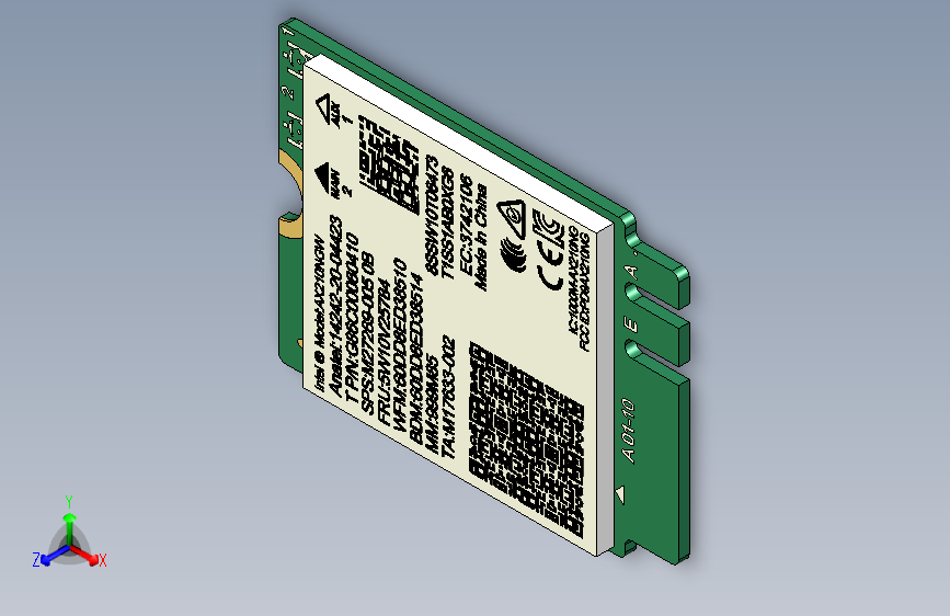 英特尔ax ngw wifi 6 bt nvme .1