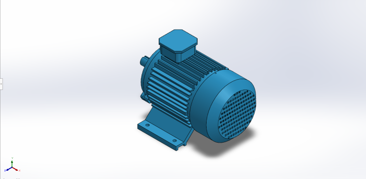 N008284-电动机 – SolidWorks 3D模型