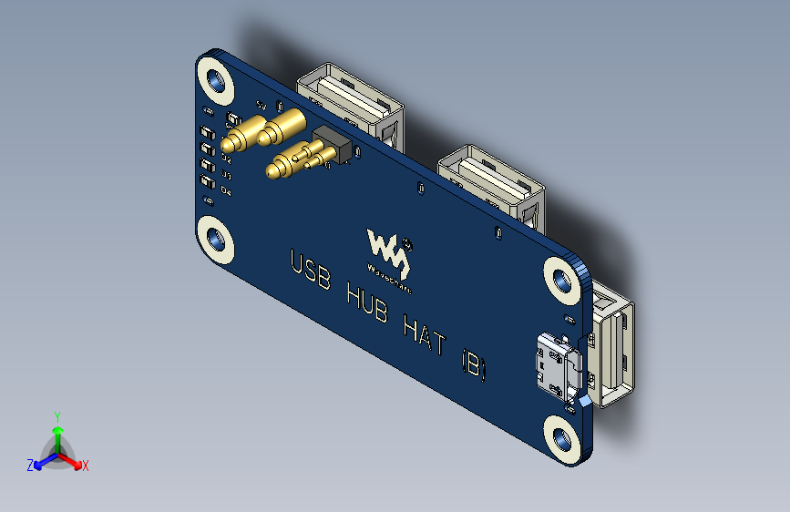 waveshare usb集线器HatB .1