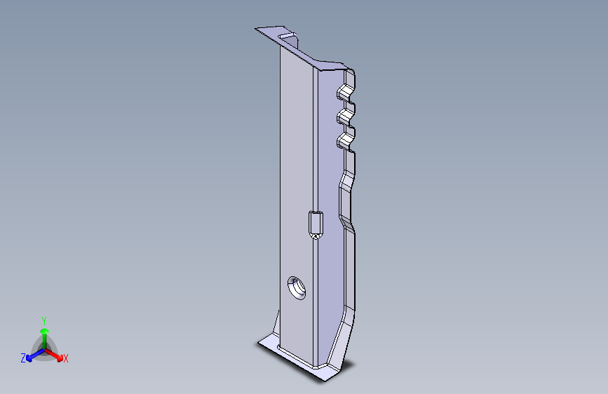 车身底部横梁catia v5带缓动碰撞功能的白车身部件.1