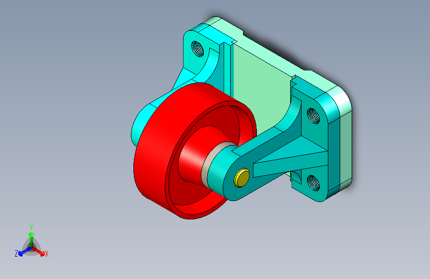 N006515-滚轮组件+–+SolidWorks+CAD模型