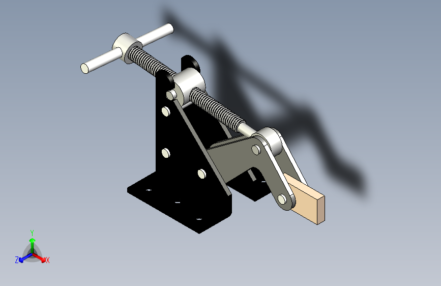 N006613-夹紧机构（零件和装配体建模，SolidWorks2015）