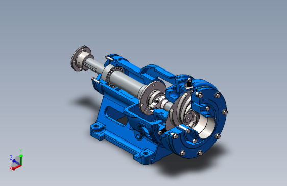 单级离心泵solidworks设计