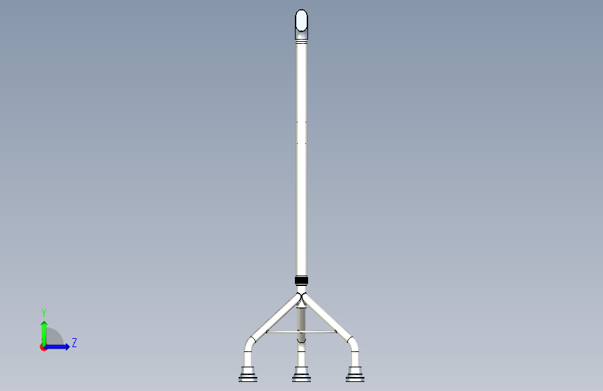 N007098-手杖+_+Cane 左侧视图