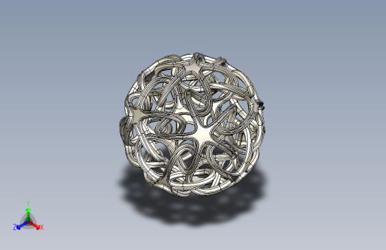 N007975-SolidWorks+相互连接的星星几何体