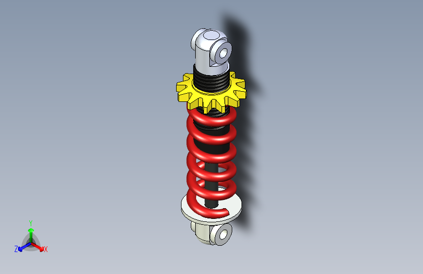 N007980-Solidworks中的减震器