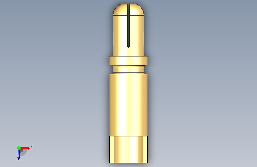 N008035-XT60+雄性电缆连接器_插头 俯视图