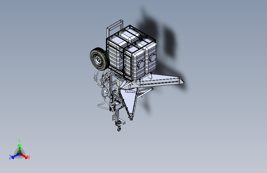 N008228-打药机+double+turbine+trailer+sprayer+with+tractor+mount