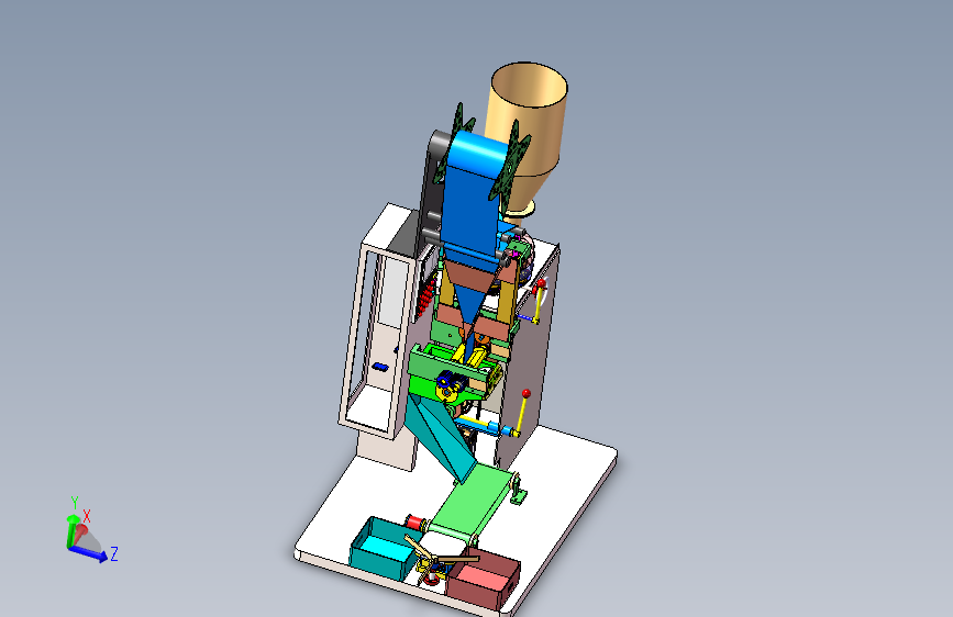 全自动立式封装机3D模型图纸 Solidworks设计