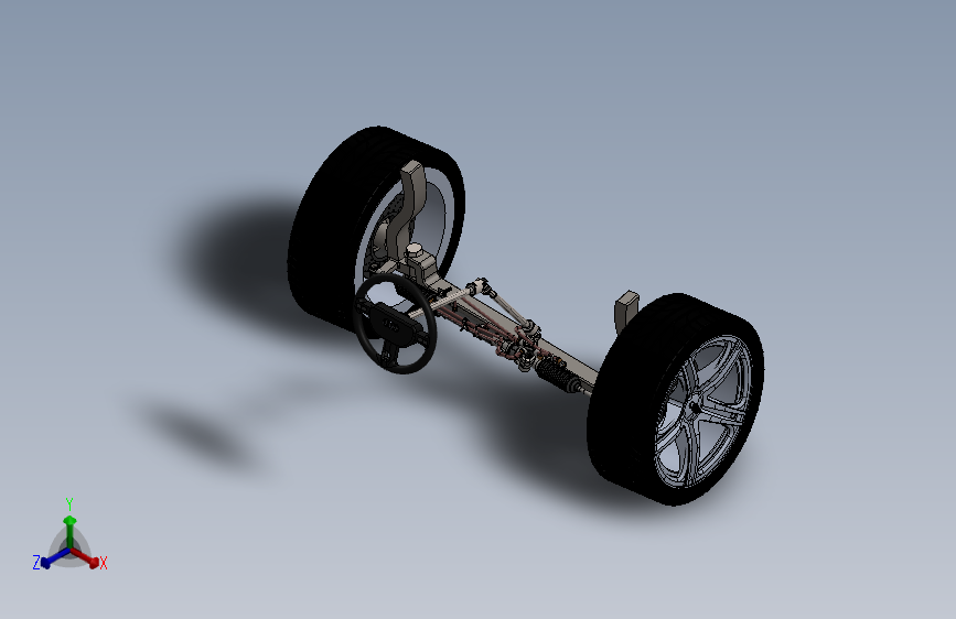 汽车动力转向系统三维建模图纸 solidworks设计