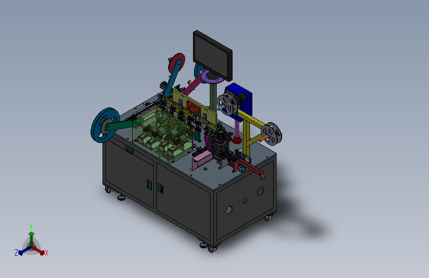 手机端子 檢測包裝機3D圖檔