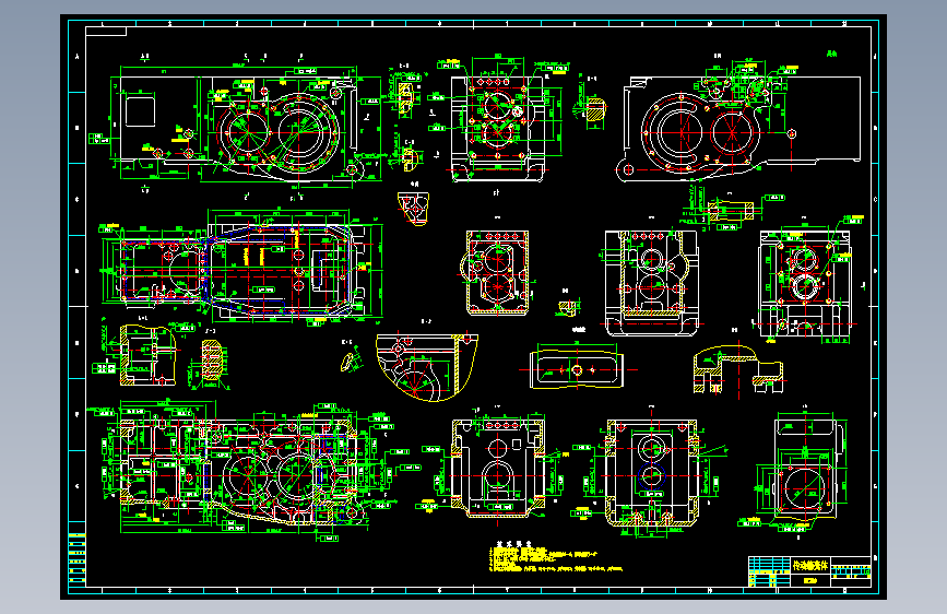 变速箱壳体CAD--1102016-60