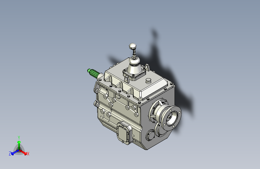 轻卡变速箱总成3D模型