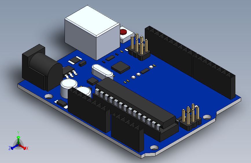 arduino uno 365_SOLIDWORKS 2022_模型图纸下载 – 懒石网