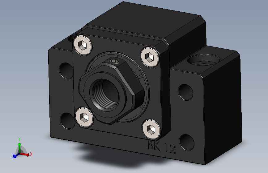 bk12支撑块滚珠丝杠cnc 120