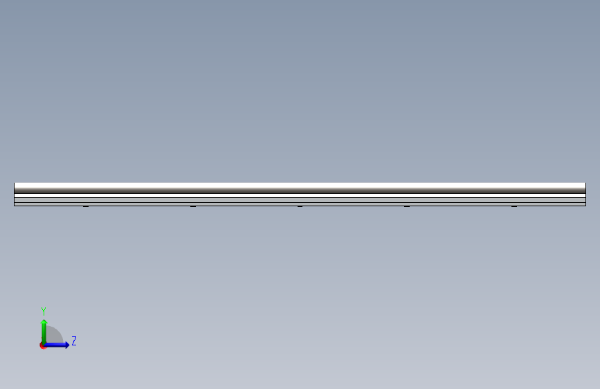 cnc sbr16直线导轨800mm 左侧视图