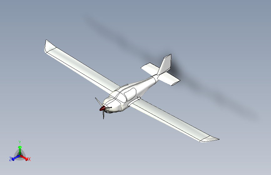 G021540-欧洲XS滑翔机模型带折叠齿轮