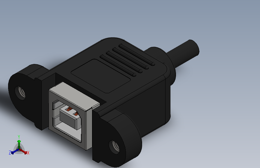 usb b型母面板安装13