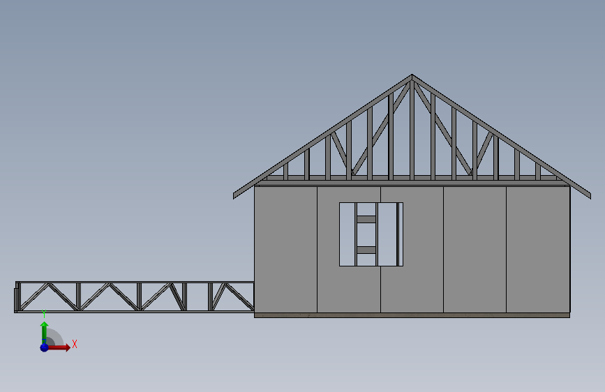 家居建筑项目solidworks 2015 116 正面视图
