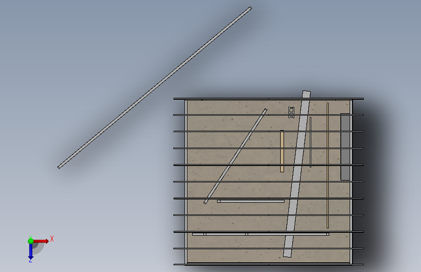 家居建筑项目solidworks 2015 116 俯视图