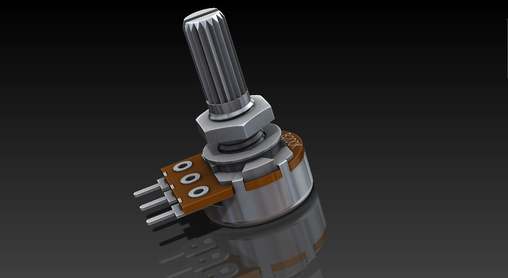 可变电阻电位计12