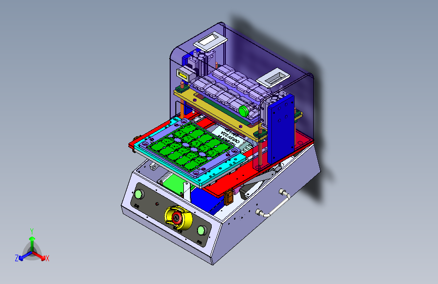 10连片测试治具3D图纸三维模型