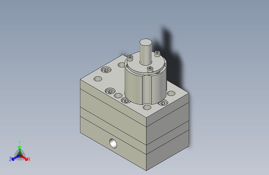 20CC齿轮泵模型3D图纸