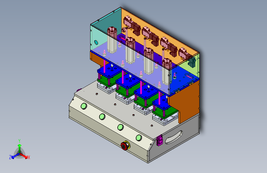 PCB功能测试治具3D图模型