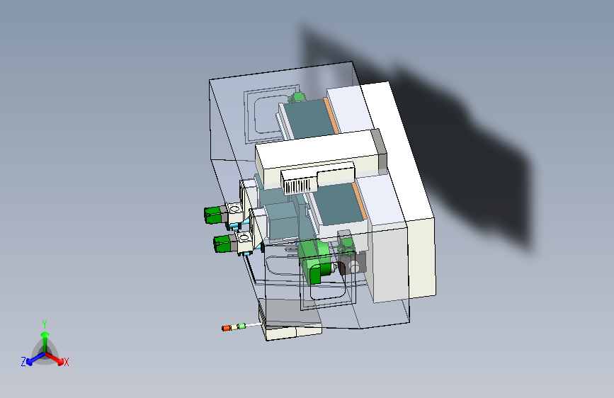热熔钻机床设备3D模型