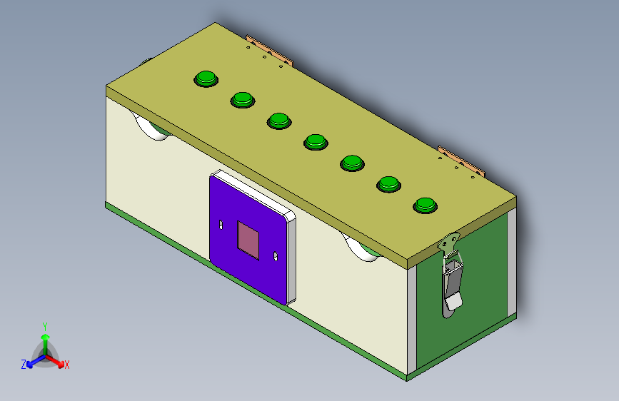 网口按键盒治具3D模型