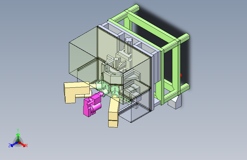 五轴钻床3D图纸