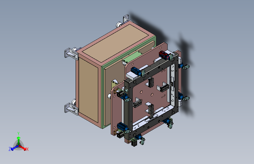 下框架焊接治具3D模型