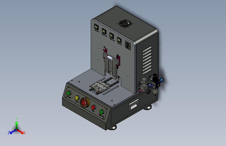一款保压治具3D图纸模型