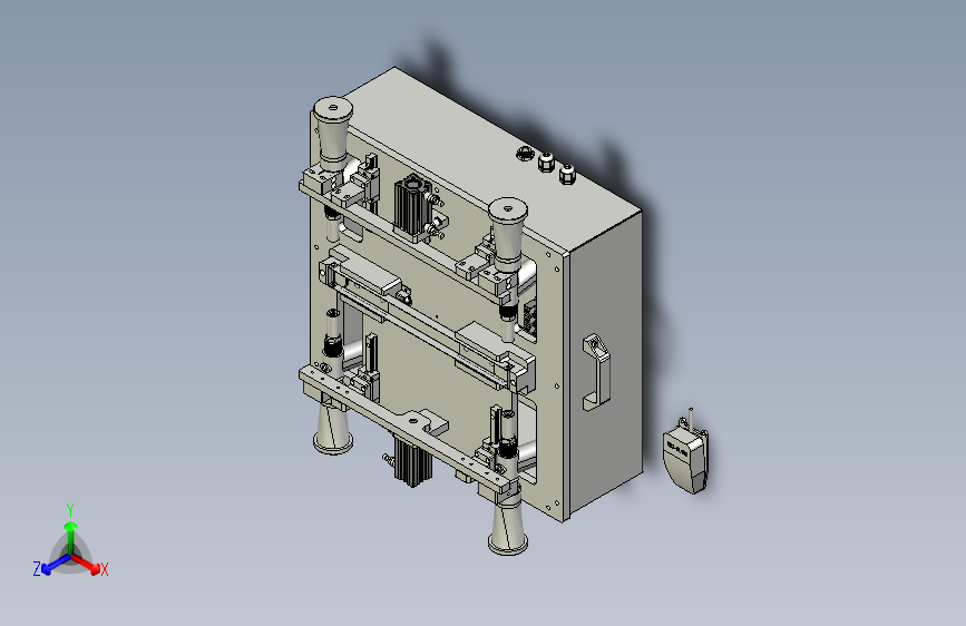 一款固定架拉钉治具3D模型