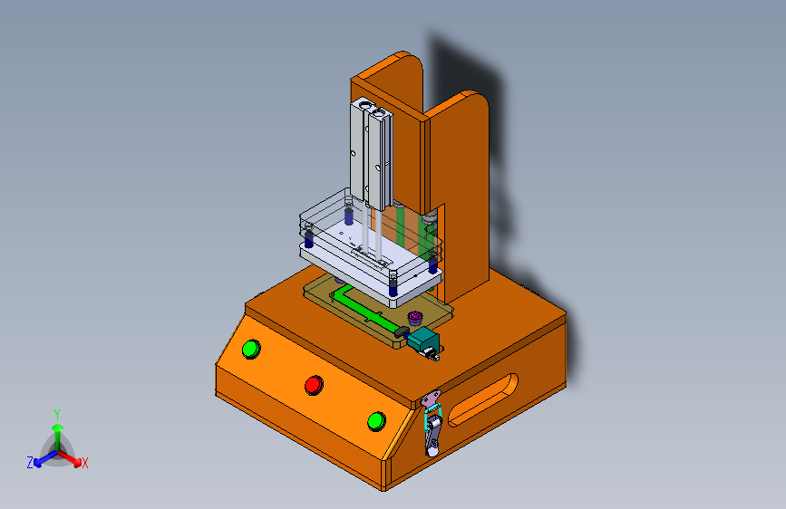 一款检验治具3D模型