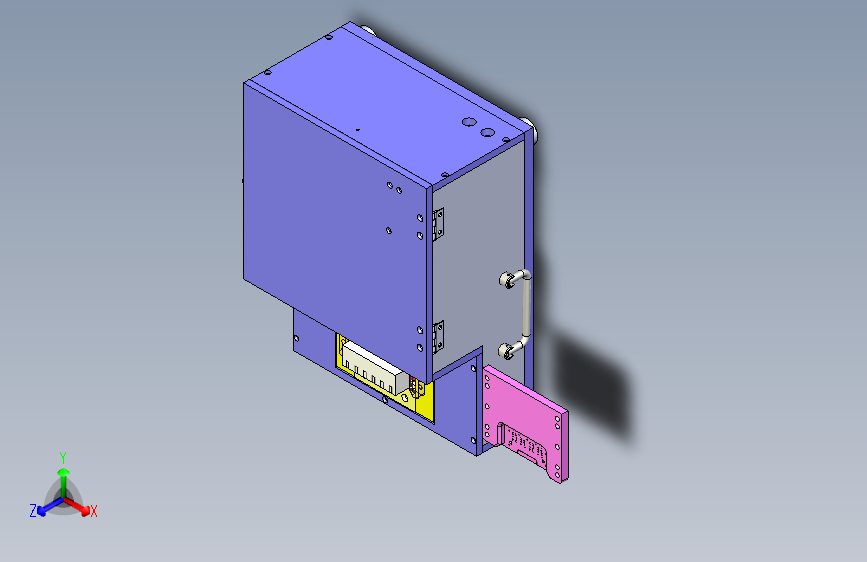 一款剪网络接口锡脚治具3D模型