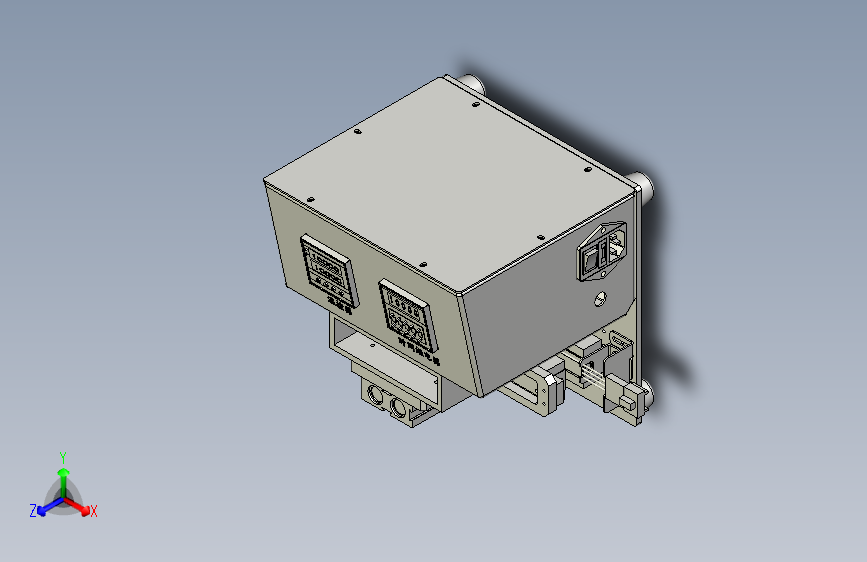 一款热压治具3D模型