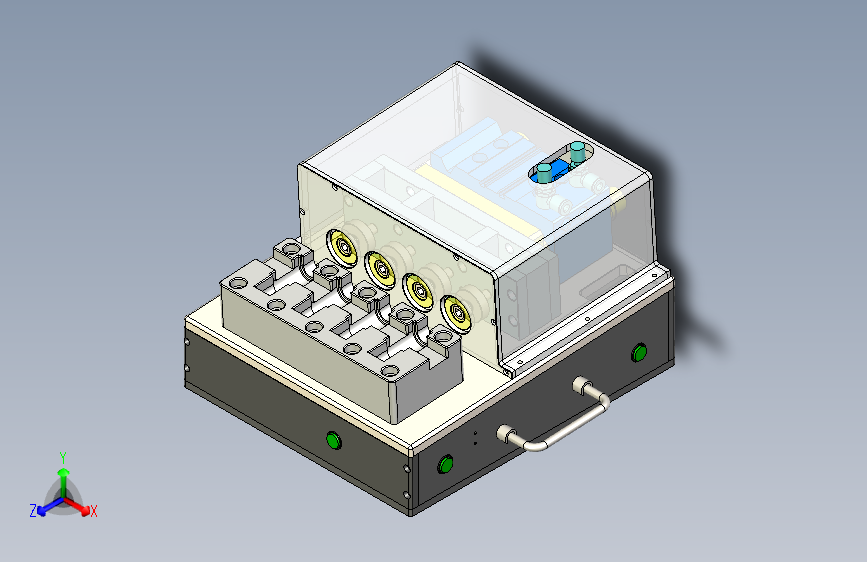 一款转接头气动压入治具3D图纸